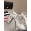 Chanel Heel 9cm Grosgrain & Strass Sandals G45365 White 2024