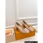 Louis Vuitton quilted Malletage pattern Heel 5.5cm Shake Pumps in Patent Calfskin Beige Rose 2024