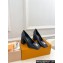 Louis Vuitton quilted Malletage pattern Heel 9cm Shake Pumps in Calfskin Black 2024