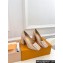 Louis Vuitton quilted Malletage pattern Heel 9cm Shake Pumps in Patent Calfskin Beige Rose 2024
