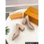 Louis Vuitton quilted Malletage pattern Heel 9cm Shake Pumps in Patent Calfskin Beige Rose 2024