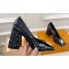 Louis Vuitton quilted Malletage pattern Heel 9cm Shake Pumps in Patent Calfskin Black 2024