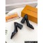 Louis Vuitton quilted Malletage pattern Heel 9cm Shake Pumps in Patent Calfskin Black 2024