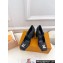 Louis Vuitton quilted Malletage pattern Heel 9cm Shake Mary Jane Pumps in Calfskin Black 2024