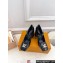 Louis Vuitton quilted Malletage pattern Heel 9cm Shake Mary Jane Pumps in Patent Calfskin Black 2024