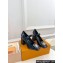 Louis Vuitton quilted Malletage pattern Heel 9cm Shake Mary Jane Pumps in Patent Calfskin Black 2024