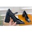 Louis Vuitton quilted Malletage pattern Heel 9cm Shake Mary Jane Pumps in Patent Calfskin Black 2024