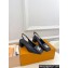 Louis Vuitton quilted Malletage pattern Heel 5.5cm Shake Slingback Pumps in Calfskin Black 2024