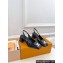 Louis Vuitton quilted Malletage pattern Heel 5.5cm Shake Slingback Pumps in Patent Calfskin Black 2024