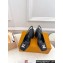 Louis Vuitton quilted Malletage pattern Heel 9cm Shake Slingback Pumps in Calfskin Black 2024