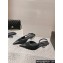 Chanel Heel 5cm Tweed and Leather Slingbacks Black 2024