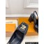 Louis Vuitton quilted Malletage pattern Heel 9cm Shake Slingback Pumps in Patent Calfskin Black 2024
