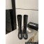 Chanel Heel 6.5cm CC Logo High Boots Calfskin Black 2024