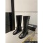 Chanel Heel 6.5cm CC Logo High Boots Calfskin Black 2024