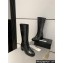 Chanel Heel 6.5cm CC Logo High Boots Calfskin Black 2024