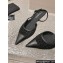 Chanel Heel 5cm Tweed and Leather Slingbacks Black 2024