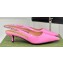 Gucci Heel 4.5cm patent leather Signoria slingback pumps 782832 Pink 2024
