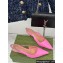 Gucci Heel 4.5cm patent leather Signoria slingback pumps 782832 Pink 2024