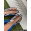 Gucci Heel 4.5cm patent leather Signoria slingback pumps 782832 Blue 2024