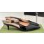 Gucci Heel 4.5cm patent leather Signoria slingback pumps 782832 Black 2024
