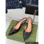 Gucci Heel 4.5cm patent leather Signoria slingback pumps 782832 Black 2024