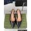 Gucci Heel 4.5cm patent leather Signoria slingback pumps 782832 Black 2024
