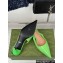 Gucci Heel 4.5cm patent leather Signoria slingback pumps 782832 Green 2024