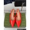 Gucci Heel 4.5cm patent leather Signoria slingback pumps 782832 Red 2024