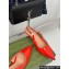 Gucci Heel 4.5cm patent leather Signoria slingback pumps 782832 Red 2024