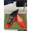 Gucci Heel 4.5cm patent leather Signoria slingback pumps 782832 Red 2024