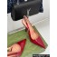 Gucci Heel 10cm patent leather Signoria slingback pumps 783821 Dark Red 2024