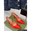Gucci Heel 10cm patent leather Signoria slingback pumps 783821 Red 2024