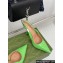 Gucci Heel 10cm patent leather Signoria slingback pumps 783821 Green 2024