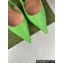 Gucci Heel 10cm patent leather Signoria slingback pumps 783821 Green 2024