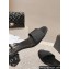 Chanel Heel 5cm Grosgrain & Strass Sandals G45365 Black 2024