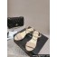 Chanel Heel 5cm Grosgrain & Strass Sandals G45365 Beige 2024