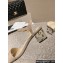 Chanel Heel 5cm Grosgrain & Strass Sandals G45365 Beige 2024