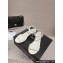 Chanel Heel 5cm Grosgrain & Strass Sandals G45365 White 2024