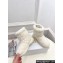 Dior Frost Ankle Boots in White Shearling Embroidered with Cannage Motif 2024