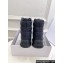 Dior Frost Ankle Boots in Black Quilted Nylon and Shearling 2024