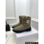 Dior Frost Ankle Boots in Khaki Green Quilted Nylon and Shearling 2024