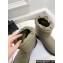 Dior Frost Ankle Boots in Khaki Green Quilted Nylon and Shearling 2024