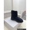 Dior Frost Ankle Boots in Black Cannage Nylon and Shearling 2024