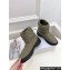 Dior Frost Ankle Boots in Khaki Green Cannage Nylon and Shearling 2024