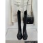 Chanel Heel 3cm CC Logo Calfskin Rider High Boots Black 2024