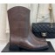 Chanel Heel 3cm CC Logo Calfskin Rider Ankle Boots Coffee 2024