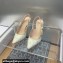 Dior Heel 9.5cm J'Adior Slingback Pumps in White and Gold-Tone Toile de Jouy Mexico Embroidered Cotton with Metallic Thread 2024