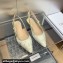 Dior J'Adior Slingback Ballerina Flats in White and Gold-Tone Toile de Jouy Mexico Embroidered Cotton with Metallic Thread 2024