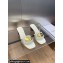 Dior Heel 4.5cm Forever Heeled Slides in White Calfskin 2024