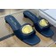Dior Heel 1.5cm Forever Slides in Blue Calfskin 2024